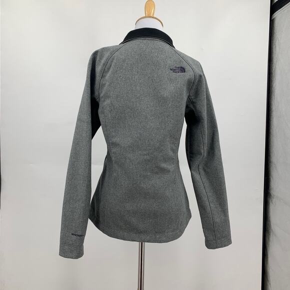 The North Face Jacket Womens Small Gray Fleece Lined Windwall Softshell Full Zip - Picture 6 of 14